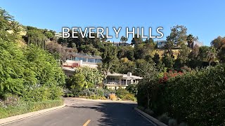 Driving Beverly Hills, Los Angeles, Tower Road, California