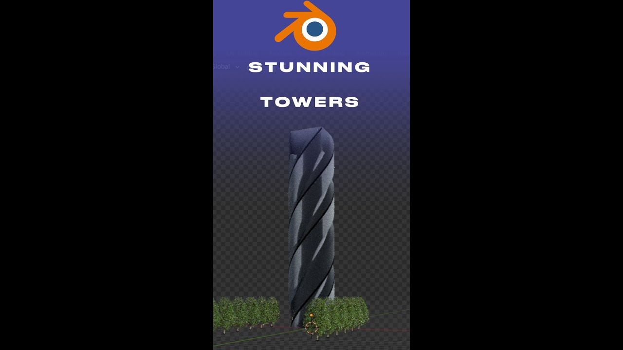 Create Stunning Towers In Blender In 1 Min Youtube