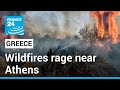 Residents flee as wildfires rage near Athens • FRANCE 24 English