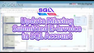 SQL Account | How to Update Missing Submitted E-Invoice in SQL Account?