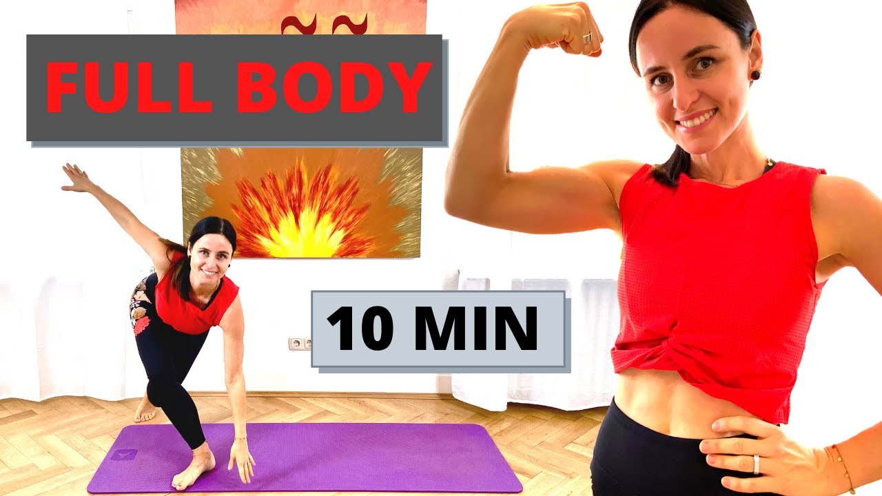 10 Min FULL BODY Workout - Beginners - No Repeats - No Equipment ...