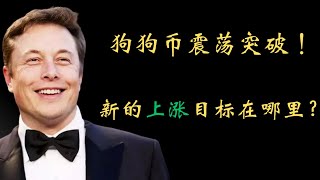 狗狗币 doge币  以太坊 ETF 比特币 BTC 区块链 加密货币 最新行情走势分析，狗狗币震荡突破！新的上涨或将开始！潜在上涨目标在哪里？