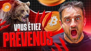 🚨 BITCOIN : POURQUOI ce CRASH HISTORIQUE ? Retour du Bearmarket ?