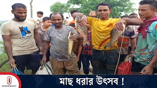 ঠাকুরগাঁওয়ের সুক নদীর তীরে মাছ ধরতে শত মানুষের ভিড় | Thakurgaon  |  Independent TV