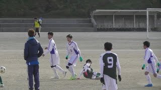 2017.1.15　中学サッカーTRM４/前半　宗像セントラルU-13　vs　CLUB　東福岡