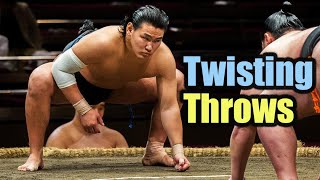 Hōshōryū Twisting Throws (Sumo Highlight)