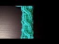 How to crochet the cable stitch