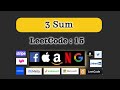 Array interview problem || Java || 3Sum (3 Sum) : Blind 75 : Leetcode 15 || 3 Solution || 2 pointer