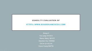 [INFO20004] Usability Evaluation Presentation