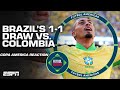 FULL REACTION: Brazil DRAW with Colombia in Copa America group play 👀 | Futbol Americas