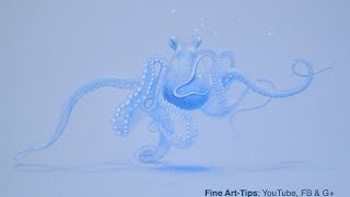 How to Draw an Octopus - Underwater