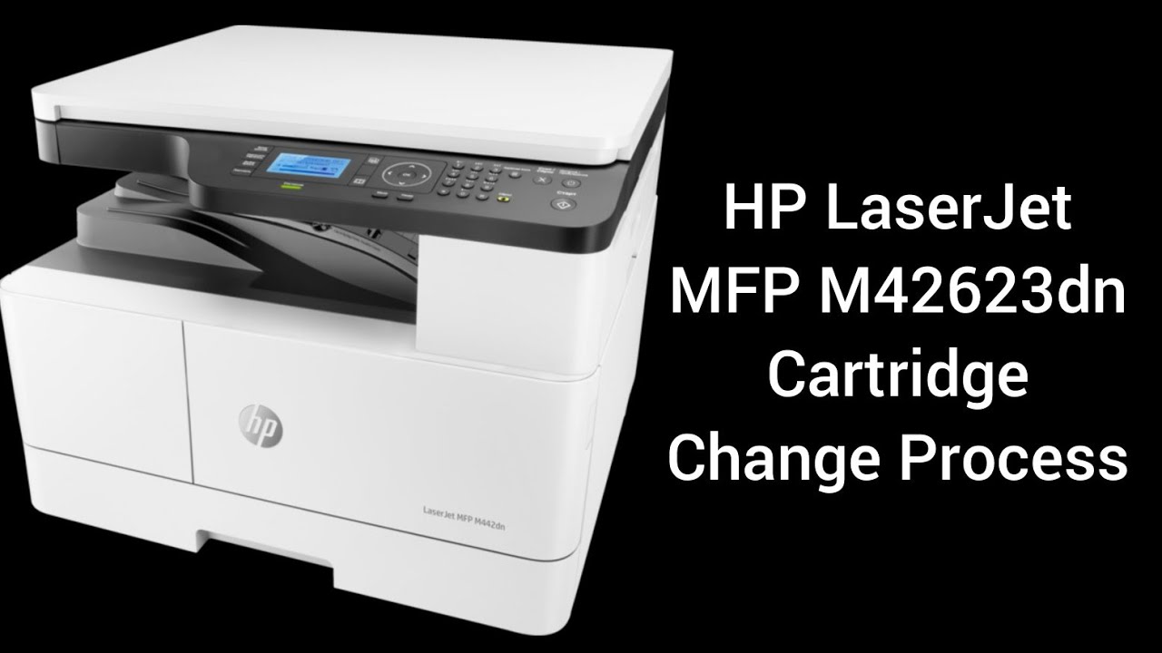 HP LaserJet MFP M42623dn Cartridge Change Process #hp #printer - YouTube