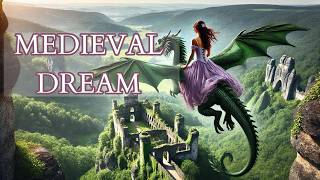 Fantasy Dream with Emerald Dragon-Relaxing Medieval Music with Female Vocals and Mystical Landscapes