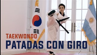 Clase de Taekwondo - Patadas con giro