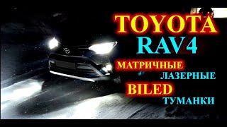 TOYOTA RAV4: установили МАТРИЧНЫЕ, ЛАЗЕРНЫЕ BILED ЛИНЗЫ в ТУМАНКИ (Мурманск)