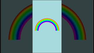 🌈Rainbow using python | How to create rainbow using python turtle graphics | World of Python #shorts