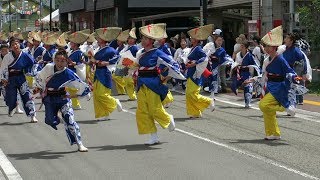 第66回よさこい祭り本祭二日目 帯屋町筋  万々競演場　2019 08