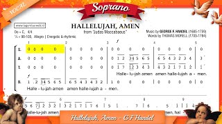 Hallelujah, Amen - G.F Handel - SOPRANO Vocal Part