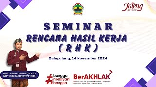 SEMINAR ORIENTASI NILAI DAN ETIKA PPPK PROVINSI JAWA TENGAH TAHUN 2024