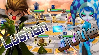 魔靈召喚 | 風丑\u0026水皮 | 速刷 | 紅二 | Summoners War | Lushen \u0026 Julie cleave team on  rta