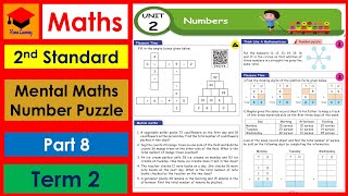 2nd Standard- Maths- Unit- 2- Numbers- Part 8- Pages 30 to 32- Term 2- Mental Maths- Number Puzzle.