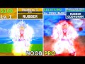 Beating Blox Fruits as Luffy (Gear 5)! Rubber Noob to Pro Lvl 1 to Max Full Human V4 Awakening!