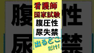 看護師国家試験出るとこだけ『腹圧性尿失禁』#看護師国家試験 #看護学生 #看護学生勉強