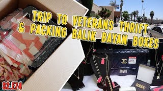 TRIP TO VETERANS THRIFT \u0026 PACKING BALIK BAYAN BOXES | VLOG S2.E74