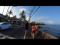 Kailua Kona Ali'i Drive Hawaii  25 min  5K  3M  POV Virtual Treadmill Run
