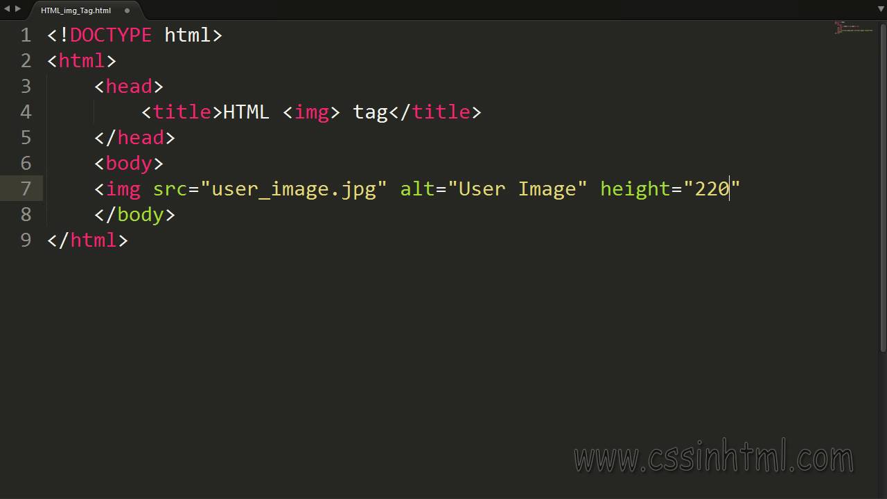 HTML Img Tag - YouTube