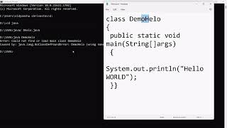 lec-1 How to write First Java Program to print Hello World ?