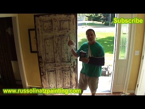 How to Paint a Stained Fiberglass Door (Part 1) How to Paint a Stained Fiberglass Door (Part 1)