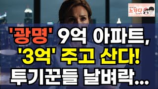 '광명' 9억 아파트를 3억 주고 산다! 투기꾼들에게는 날벼락. 매매값에 이은 전셋값 붕괴, 2025년에도 또 떨어져? 부동산 아파트 이야기 집값전망 하락 폭락 노가다 노비