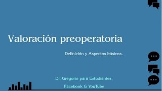 Valoración Preoperatoria