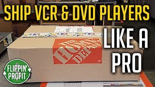 How To Ship Big Items On eBay Like VCR \u0026 DVD Players! (Ship Like A Pro)