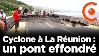 Cyclone Garance : un pont effondré à La Réunion, la route inutilisable - 01/02/2025