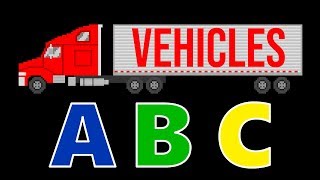 Vehicles ABC Song - Learn the Alphabet with Street Vehicles - Cars & Trucks - The Kids' Picture Show
