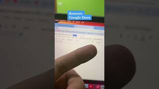 Restore Google Docs #mudahmengajar #youtubeshortsedu #learnonyoutube