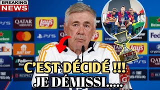 🚨 URGENT: CARLO ANCELOTTI DÉCLARE UNE MAUVAISE NOUVELLE POUR LE RÉAL MADRID 😱