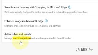How to Turn Off Search suggestions in Microsoft Edge