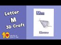 Letter M - 3D Craft