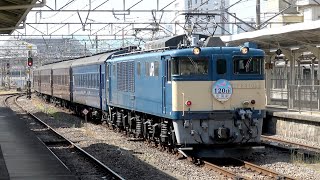 EF64-1053+旧型客車6両 新潟駅開業120周年号送り込み回送 高崎駅到着