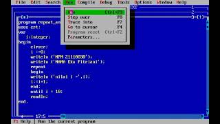 Turbo Pascal - Program Repeat Until
