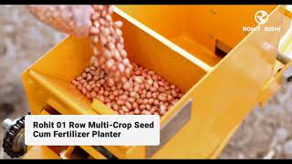 Rohit 01 Row Manual Drawn Multi Crop Planter