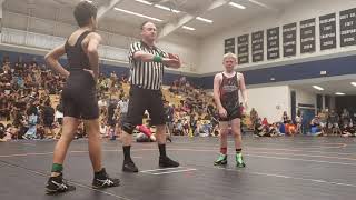 Taavi Paaluhi  7th grade age 12, 94 lbs Moanalua Wrestling Tournament 11-16-19