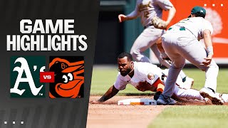 A's vs. Orioles Game Highlights (4/28/24) | MLB Highlights
