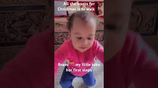 My baby’s first steps #baby