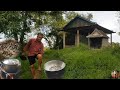 Vlog 1467. ទីទួលលោកតាកោះThe views of country side. Today we heav Small frogs fried and cooking rice.