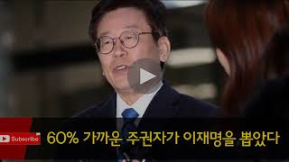 경기도의회 의원들도 정신차려라 60% 가까운 주권자가 이재명을 뽑았다