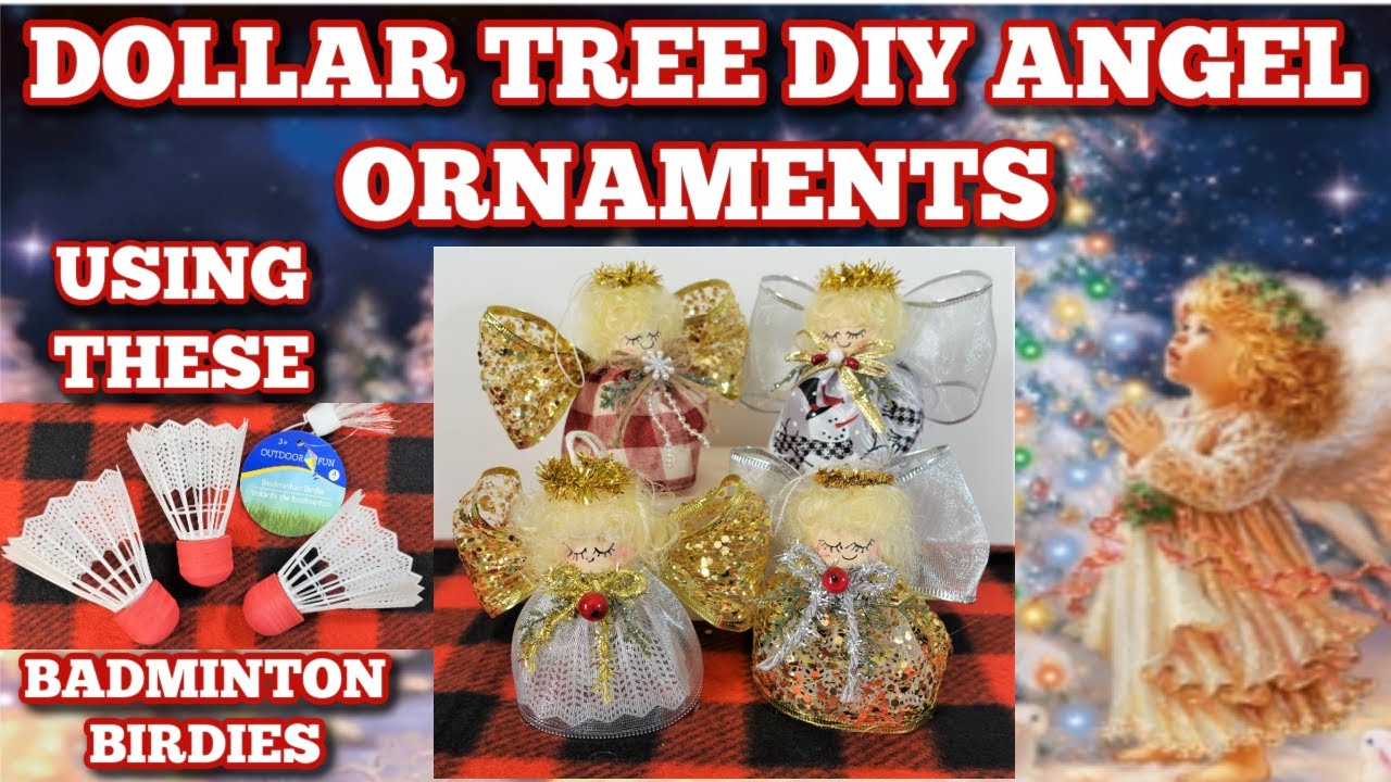 Angel Ornaments Diy Using Dollar Tree Items Youtube